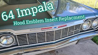 64 Hood Emblem Insert Replacement [upl. by Adehsar]