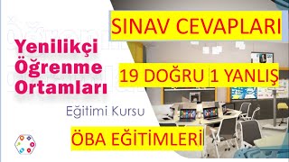 ÖBA Yenilikçi Öğrenme Ortamı Tasarımı Eğitimi Kursu Sınav Soruları ve Cevapları [upl. by Lafleur]