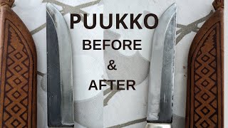 Restoring an old Finnish Puukko knife [upl. by Nahguav879]