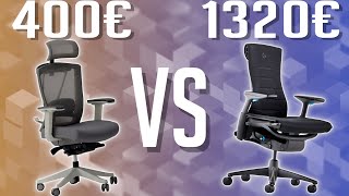 Une chaise à 1320€ face à une de 400€  Test Herman X Logitech Embody [upl. by Adoc]