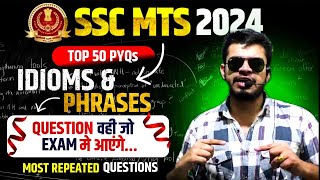 ssc mts english top50 idiom and phrase  ssc mts english vocabulary  ssc mts syllabus 2024 [upl. by Berg]