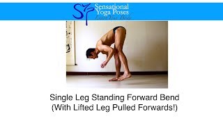 Single Leg Standing Forward Bend [upl. by Salaidh]