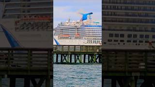 CARNIVAL POLLUTING A COASTAL CITY NEAR YOU 👎 CARNIVAL ship containership sea wow epic waves [upl. by Fidelia]