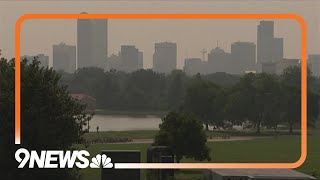 Wildfires outside of Colorado are to blame for the haze [upl. by Aynat]