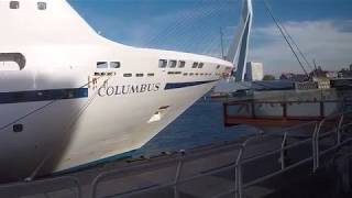 video Ms Columbus Kras Cruises Cruise Vertrekpunt [upl. by Avigdor]