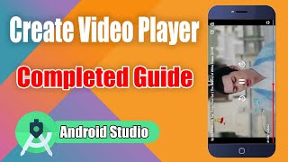 How to Create Video Player Android Full Screen amp Lock Screen Custom Controller Android Studio 2021 [upl. by Hadeis]