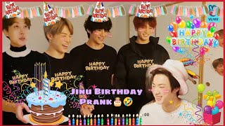 Taekook 🐻🐰prank Jin 🐬on his birthday 🎂🤣BTSkicuteduniya [upl. by Kikelia819]