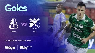 Tolima vs Deportivo Cali goles  Liga BetPlay Dimayor 2023I  Fecha 6 [upl. by Cantone]