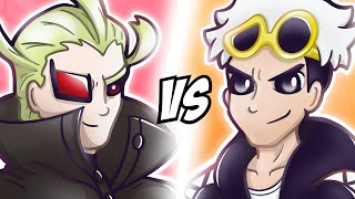 Ghetsis VS Guzma Pokemon Anime Battle [upl. by Odnalro]