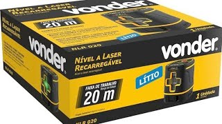 Nível Laser Vonder Recarregável 20m primeiras impressões [upl. by Gabie932]