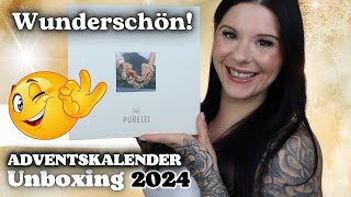 Wunderschön 🤩 Purelei ADVENTSKALENDER 2024 Unboxing Gold  Try On [upl. by Murry565]