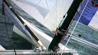 Nacra Inter18 Sailing in heavyer seas [upl. by Penhall789]