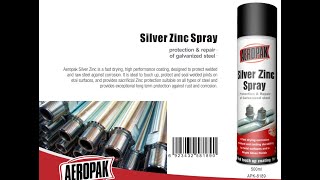 How to use Aeropak silver zinc paint Cold Galvanizing Spray [upl. by Persons904]