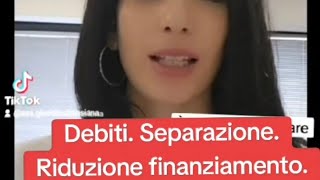 Separazione e debiti da sovraindebitamento [upl. by Nalid603]