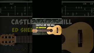 Castle on the hill Ed Sheeran fingerstyle guitar chord tab [upl. by Ennagrom115]