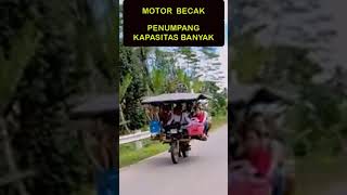 MOTOR BECAK KAPASITAS BANYAK PENUMPANG  IDE BAGUS UNTUK TAMBAHAN PENGHASILAN mhddaudpinem9516 [upl. by Suravaj]