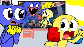 Huggy Wuggy React to Huggy Wuggy Animations  Poppy Playtime Chapter 2 [upl. by Lulita]