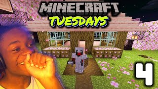 BUILDING MY SURVIVAL HOUSE  Minecraft Tuesdays  Episode 4 [upl. by Polk]