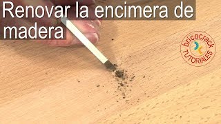 Barnizar y reparar encimera de madera para cocina o baño Bricocrack [upl. by Gnivre]