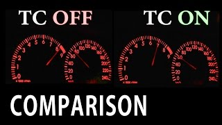 Car Traction Control ON vs OFF 0100kmh Acceleration [upl. by Ainig]