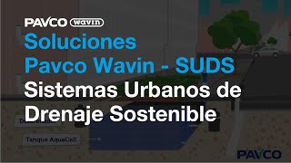 SUDS Sistemas Urbanos de Drenaje Sostenible Soluciones Pavco Wavin [upl. by Sibby589]