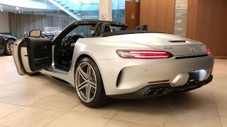 2022 Mercedes Benz AMG GTC Roadster Designo Iridium Silver MAGNO  InDepth Video Walk Around [upl. by Enier]