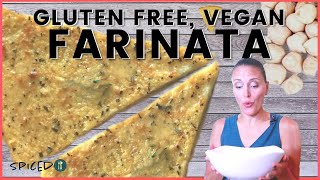 Farinata Italian Chickpea Pancake 🇮🇹 Socca 🍞 Gluten Free Vegan Recipe  Healthy Living with Rebekah [upl. by Babbie]