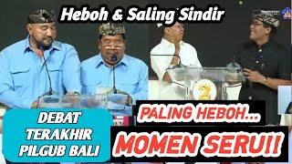 DEBAT PANAS MOMEN LUCU Debat Terakhir Pilgub Bali 2024 Koster Giri vs Mulya Pas [upl. by Foulk153]