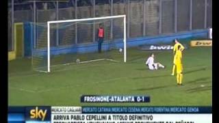 FrosinoneAtalanta 01 Il Gol di Tiribocchi [upl. by Bee]