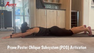 Master Your Posterior Oblique Subsystem Prone Opposite Arm amp Leg Exercise [upl. by Anirol]