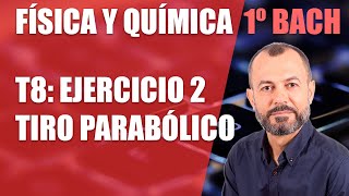 Ejercicio 2  Tiro parabólico  Tema 8  Física y Química 1 Bachillerato [upl. by Percy]