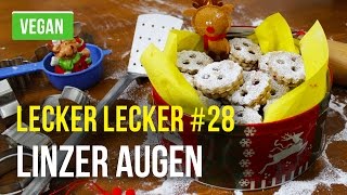 Linzer Augen Weihnachtskekse vegan – Lecker Lecker 28 [upl. by Alpers]