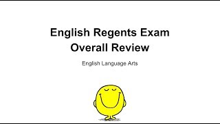 English Regents Review  An Overall Review  Video Lesson [upl. by Treblih]