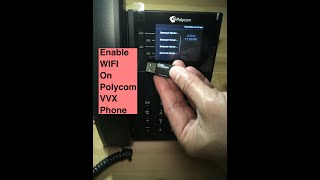 How to Enable Wifi on Polycom Phone [upl. by Aivekahs625]