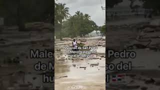 Hurricane Beryl San Pedro de Macoris Boardwalk [upl. by Xyla]