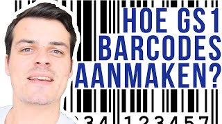 Hoe Maak Ik EANUPC Barcodes Aan Voor Mijn Bolcom of Amazon Producten Via GS1 [upl. by Nodnart]