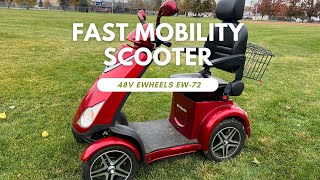 Fast Mobility Scooter  48V EWheels EW72 [upl. by Ardnot731]