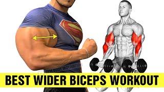 5 BEST Exercises for WIDER BICEPS [upl. by Haddad]