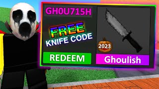 HOW TO CLAIM FREE GHOULISH KNIFE IN MURDER MYSTERY 2 [upl. by Acinnod]