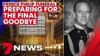 Prince Philip funeral Preparations for the final farewell  7NEWS [upl. by Morville736]