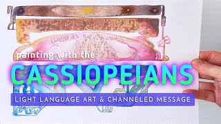 LIGHT LANGUAGE ART Cassiopeian Channeled Message Repeating numbers Helping you on your way [upl. by Aihsrop708]