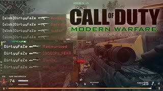 SNIPER CLIPS ON MODERN WARFARE REMASTERED [upl. by Chee292]