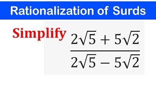 Learn how to rationalize the denominator with a radical in denominator [upl. by Anilef]