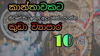 කාන්තාවකට ව්‍යාපාර 10ක් Home based business ideas in sri lanka  business ideas sinhala [upl. by Erma]