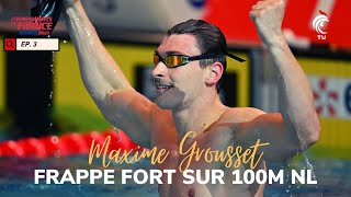 MAXIME GROUSSET FRAPPE FORT SUR 100M NAGE LIBRE  LA QUOTIDIENNE RENNES 2023 3 [upl. by Izaak]