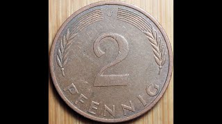 2 Pfennig 1975 Bundesrepublik Deutschland J [upl. by Ottillia]