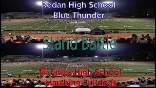 Redan High Blue Thunder Marching Band VS Tri Cities High Marching Bulldog Band Stands Battle [upl. by Broder]