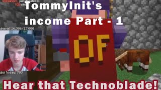 Tommyinit reveals his annual income on DSMP  Part  1 Dream SMP minecraft smp dsmp dreamsmp [upl. by Corsiglia277]