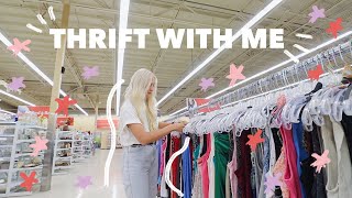 COME THRIFT WITH ME FOR SUMMER  Summer Style Try On Thrift Store Haul [upl. by Alysa]