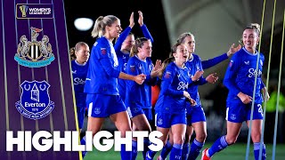 Blues Win Penalty Shootout  Newcastle United v Everton Highlights  Womens League Cup 2425 [upl. by Acceber]